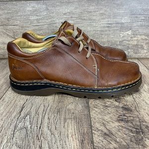 Dr Martens Docs Brown Leather Split Toe Lace Up Casual Oxford Shoes 11232 Sz 12